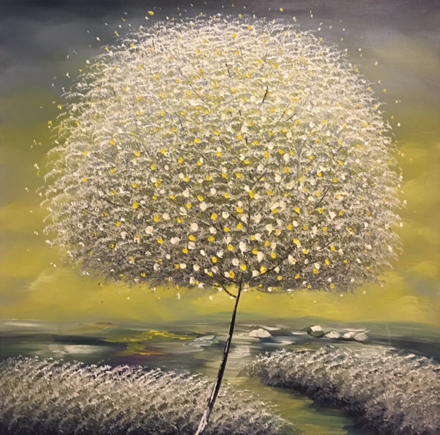 Tranh Sơn Dầu Hoa Vàng